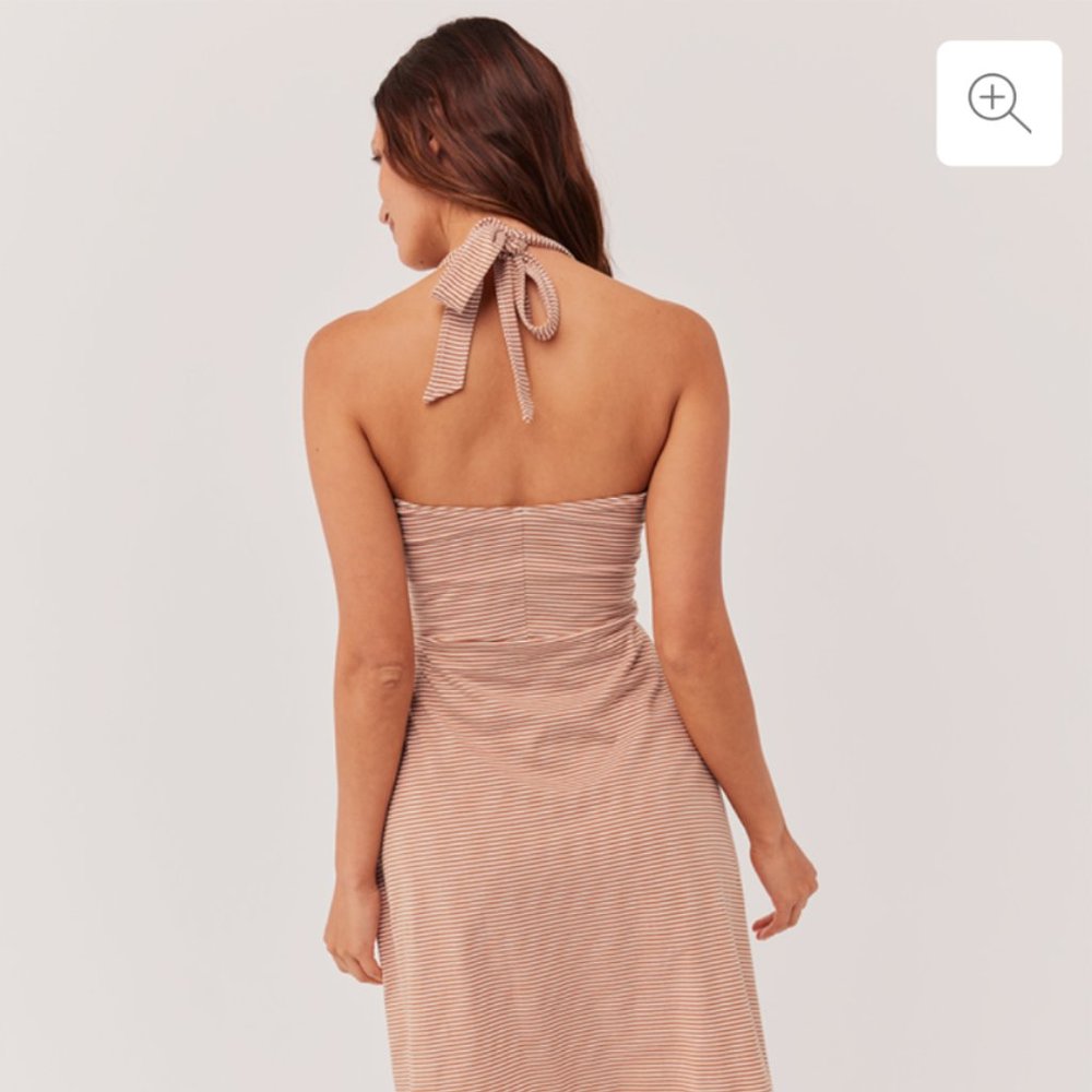 Organic Fit and Flair Halter Pact dress
